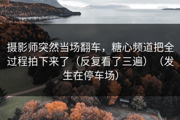 摄影师突然当场翻车，糖心频道把全过程拍下来了（反复看了三遍）（发生在停车场）
